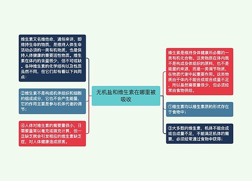 无机盐和维生素在哪里被吸收