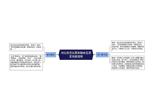 沛公旦日从百余骑来见项王词类活用