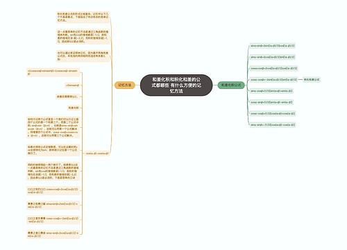 和差化积和积化和差的公式都哪些 有什么方便的记忆方法