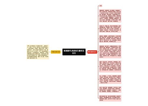 敢竭鄙怀,恭疏短引翻译及全文