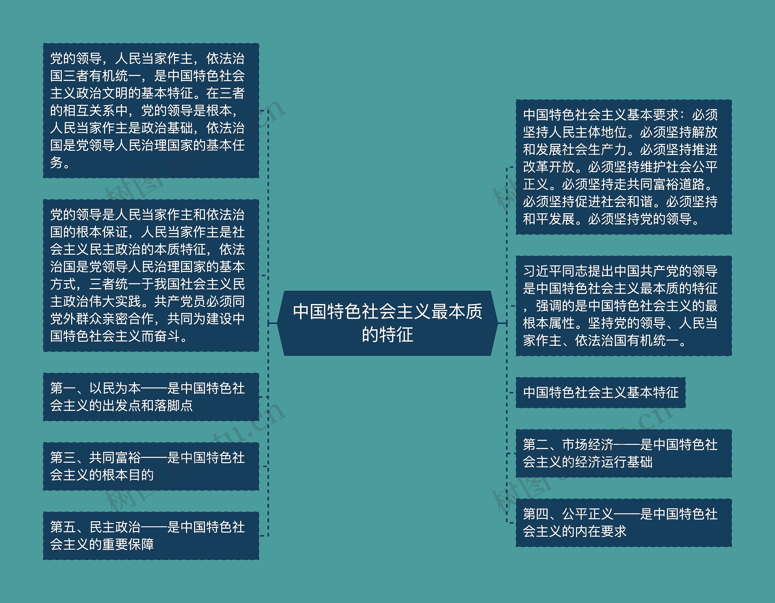 中国特色社会主义最本质的特征思维导图