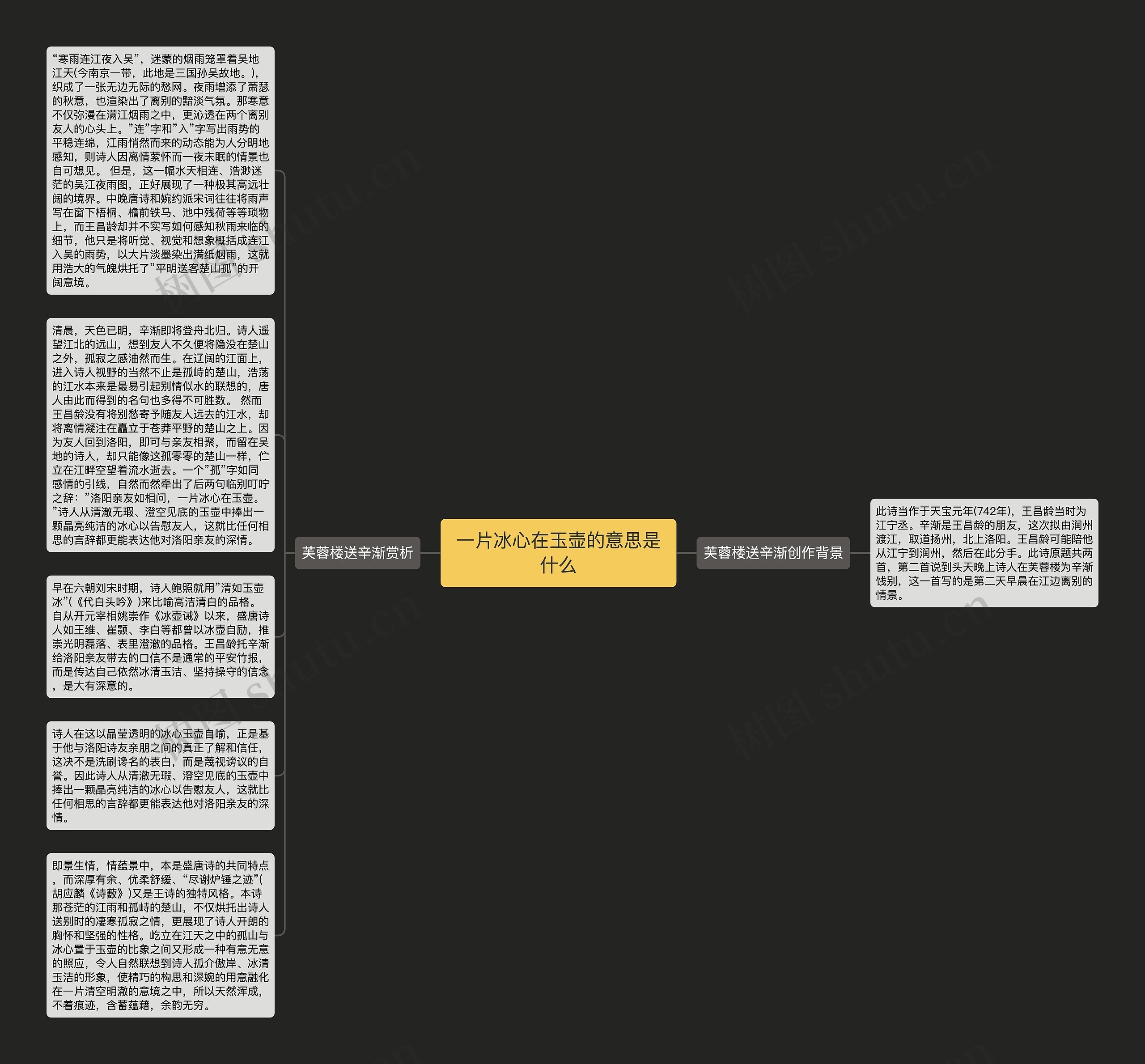 一片冰心在玉壶的意思是什么思维导图