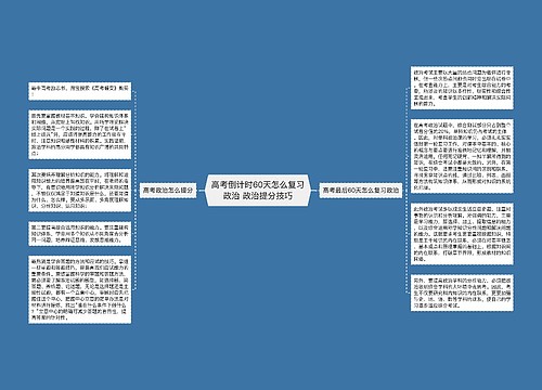 高考倒计时60天怎么复习政治 政治提分技巧