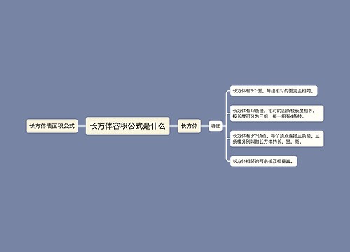 长方体容积公式是什么