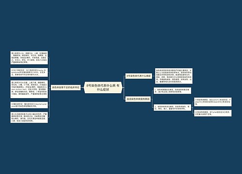 8号染色体代表什么病 有什么症状