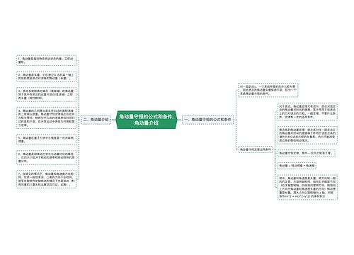 角动量守恒的公式和条件,角动量介绍
