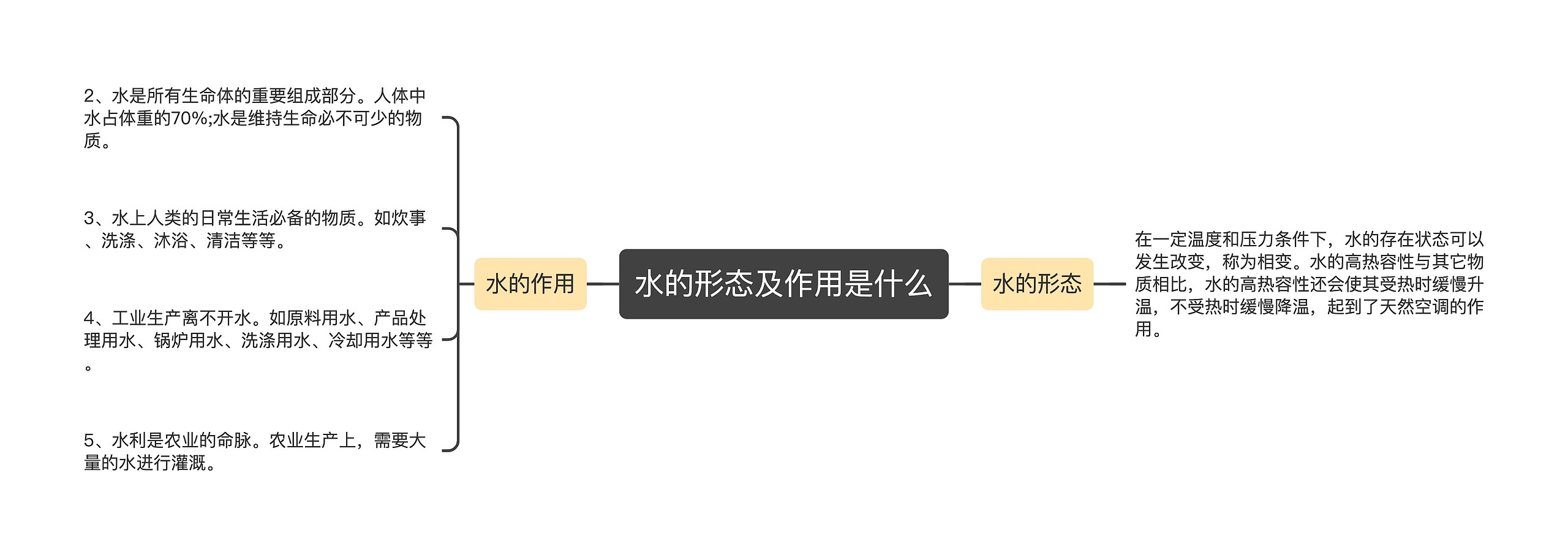 水的形态及作用是什么