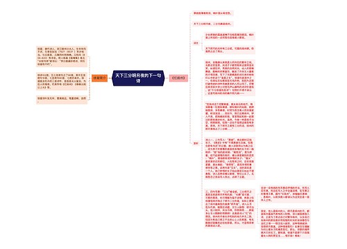 天下三分明月夜的下一句诗