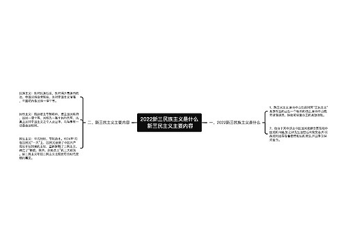 2022新三民族主义是什么 新三民主义主要内容