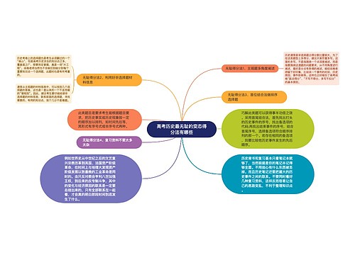 高考历史最无耻的变态得分法有哪些