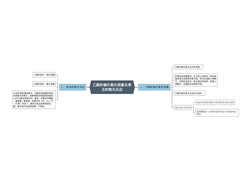 乙醇的催化氧化现象及常见的氧化反应