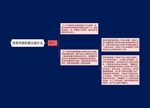 改革开放的意义是什么