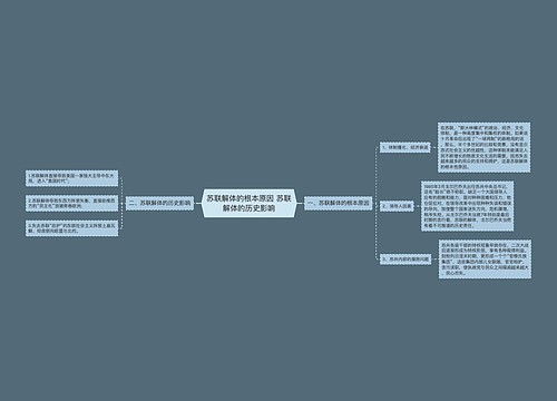 苏联解体的根本原因 ​苏联解体的历史影响