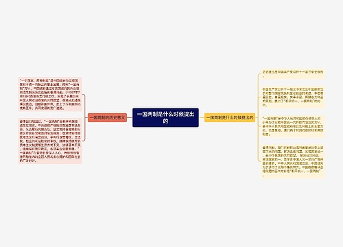 一国两制是什么时候提出的