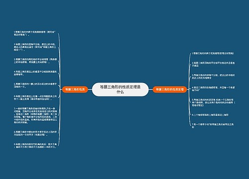 等腰三角形的性质定理是什么