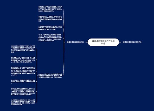 唾液基因检测被为什么被叫停