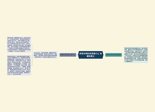 呼吸作用的实质是什么 有哪些意义