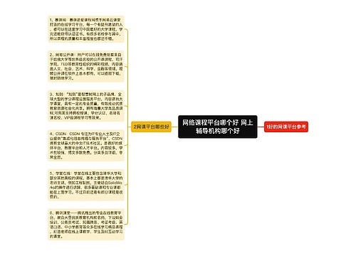 网络课程平台哪个好 网上辅导机构哪个好