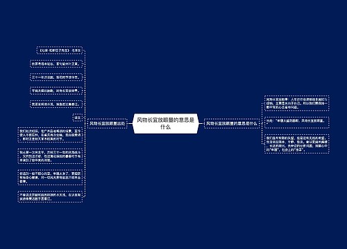 风物长宜放眼量的意思是什么