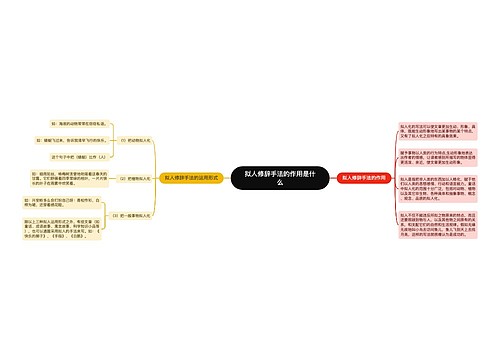 拟人修辞手法的作用是什么