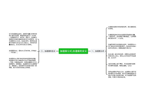 加速度公式,加速度的含义