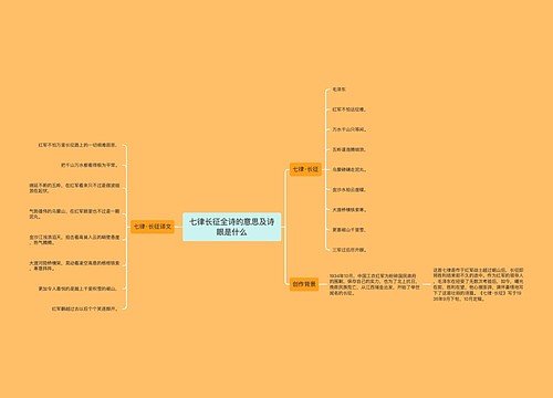 七律长征全诗的意思及诗眼是什么