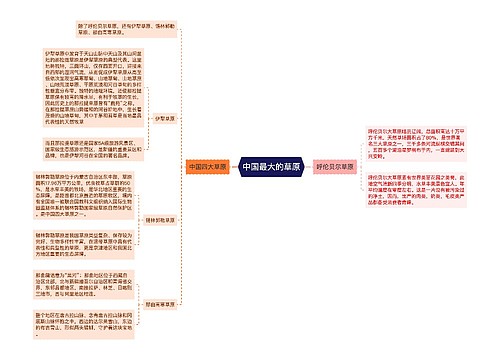 中国最大的草原