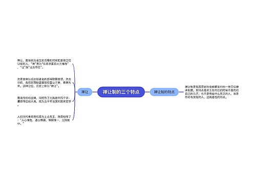 禅让制的三个特点