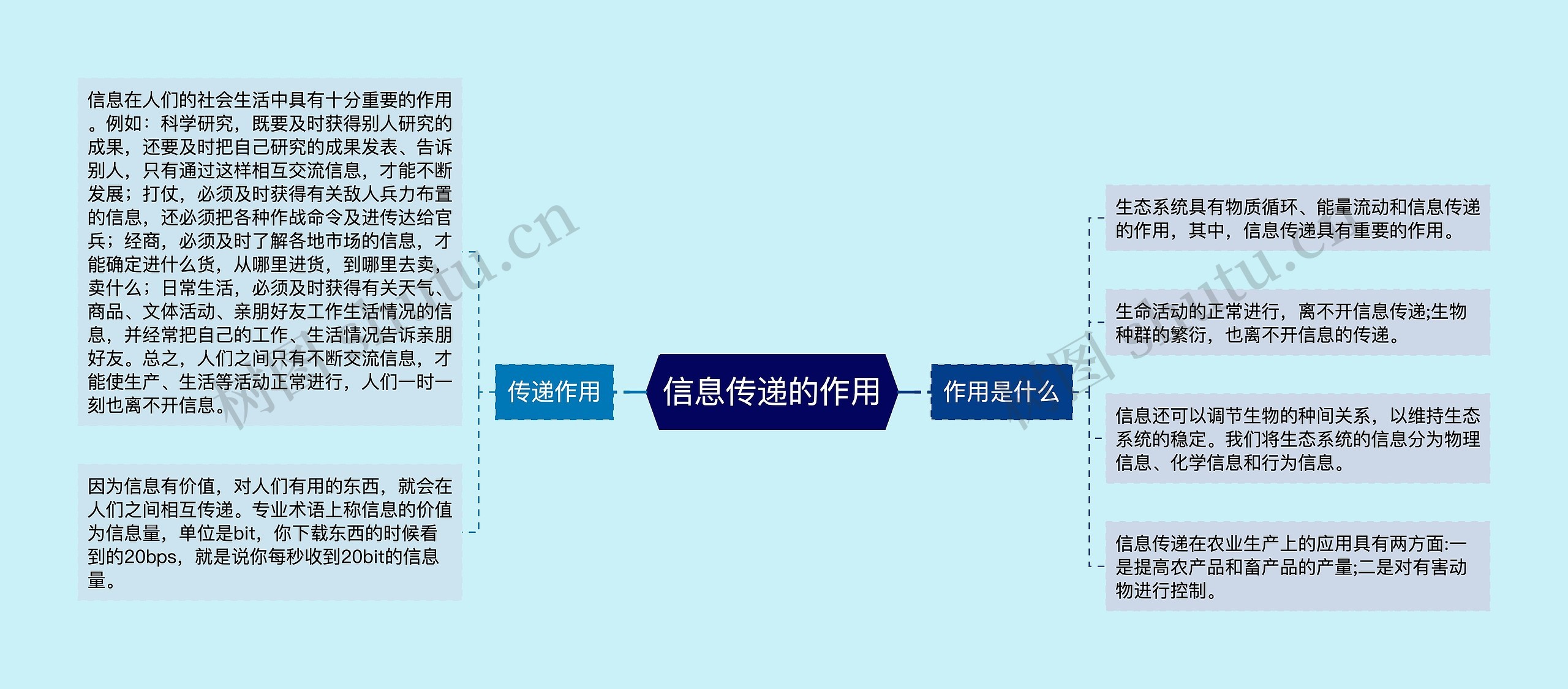 信息传递的作用