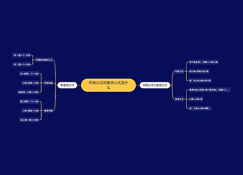和倍公式和差倍公式是什么