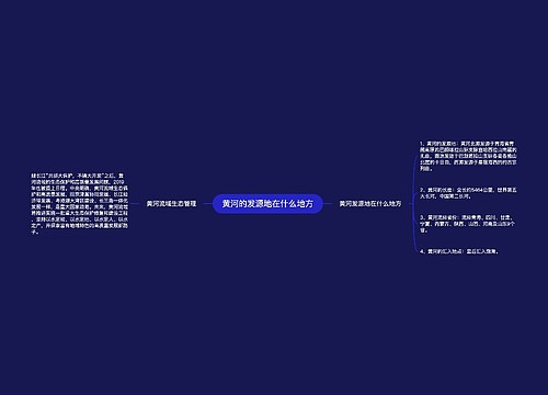 黄河的发源地在什么地方