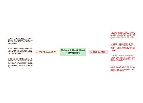 事业单位工资构成 事业单位职工注意事项