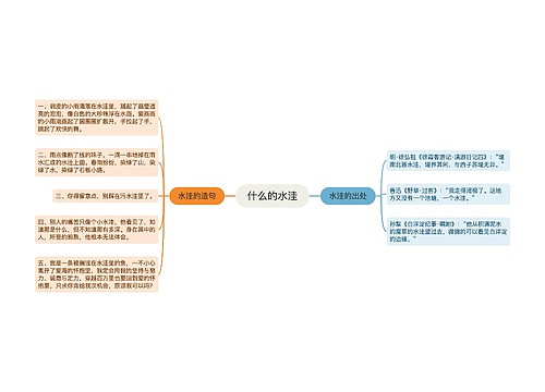 什么的水洼