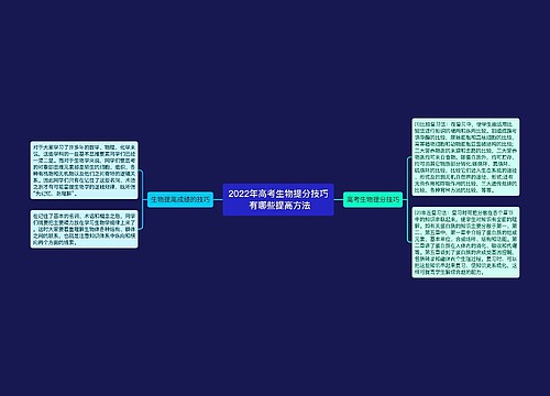 2022年高考生物提分技巧 有哪些提高方法