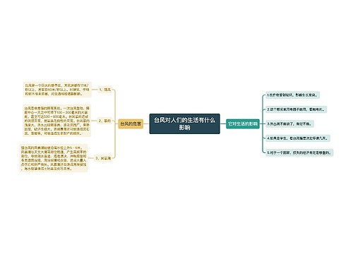 台风对人们的生活有什么影响