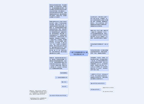 一亩三分地指的是什么,1亩地长宽是多少米