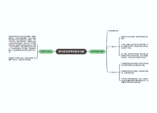 高中政治哲学的基本问题