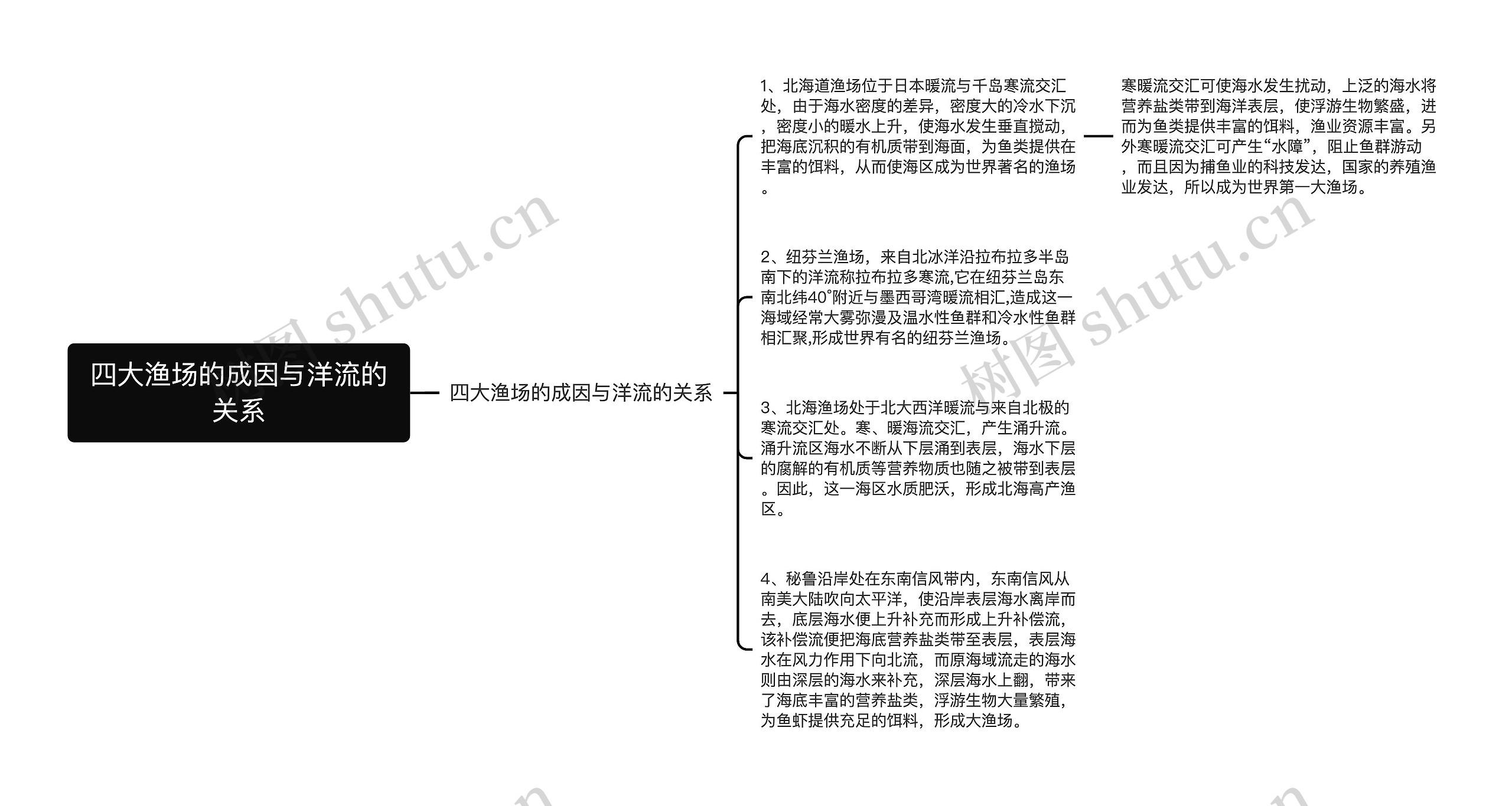 四大渔场的成因与洋流的关系