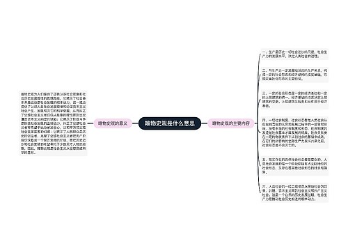 唯物史观是什么意思