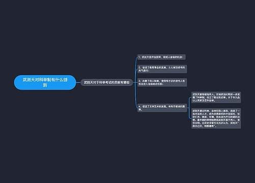 武则天对科举制有什么创新