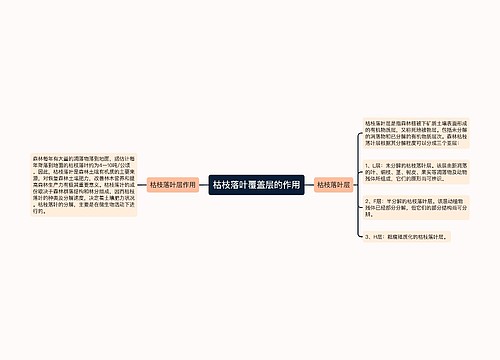 枯枝落叶覆盖层的作用