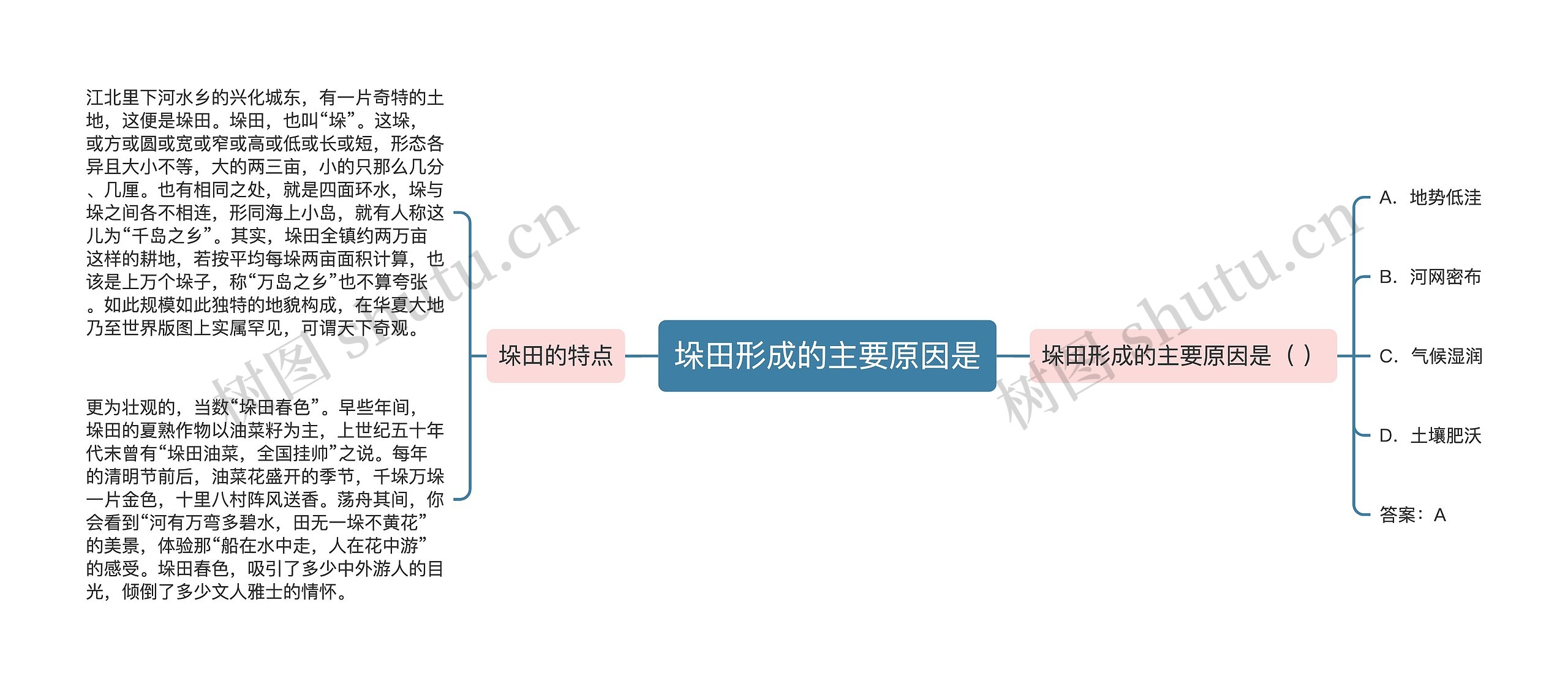 垛田形成的主要原因是