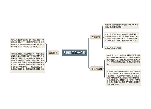 太阳黑子在什么层