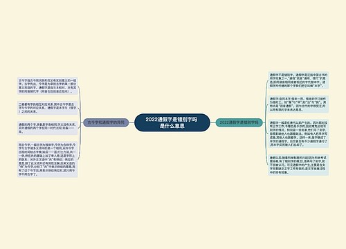 2022通假字是错别字吗 是什么意思