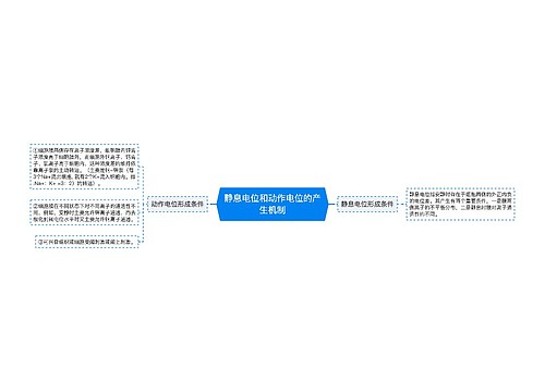 静息电位和动作电位的产生机制