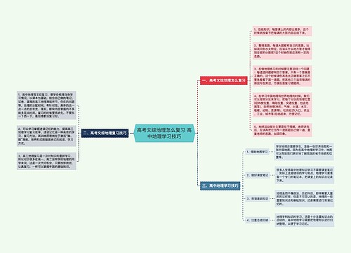 高考文综地理怎么复习 高中地理学习技巧