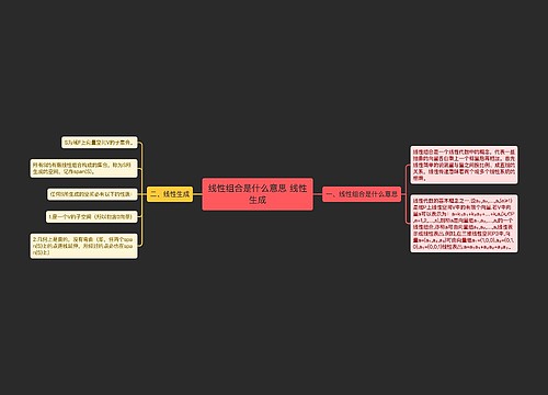 线性组合是什么意思 线性生成