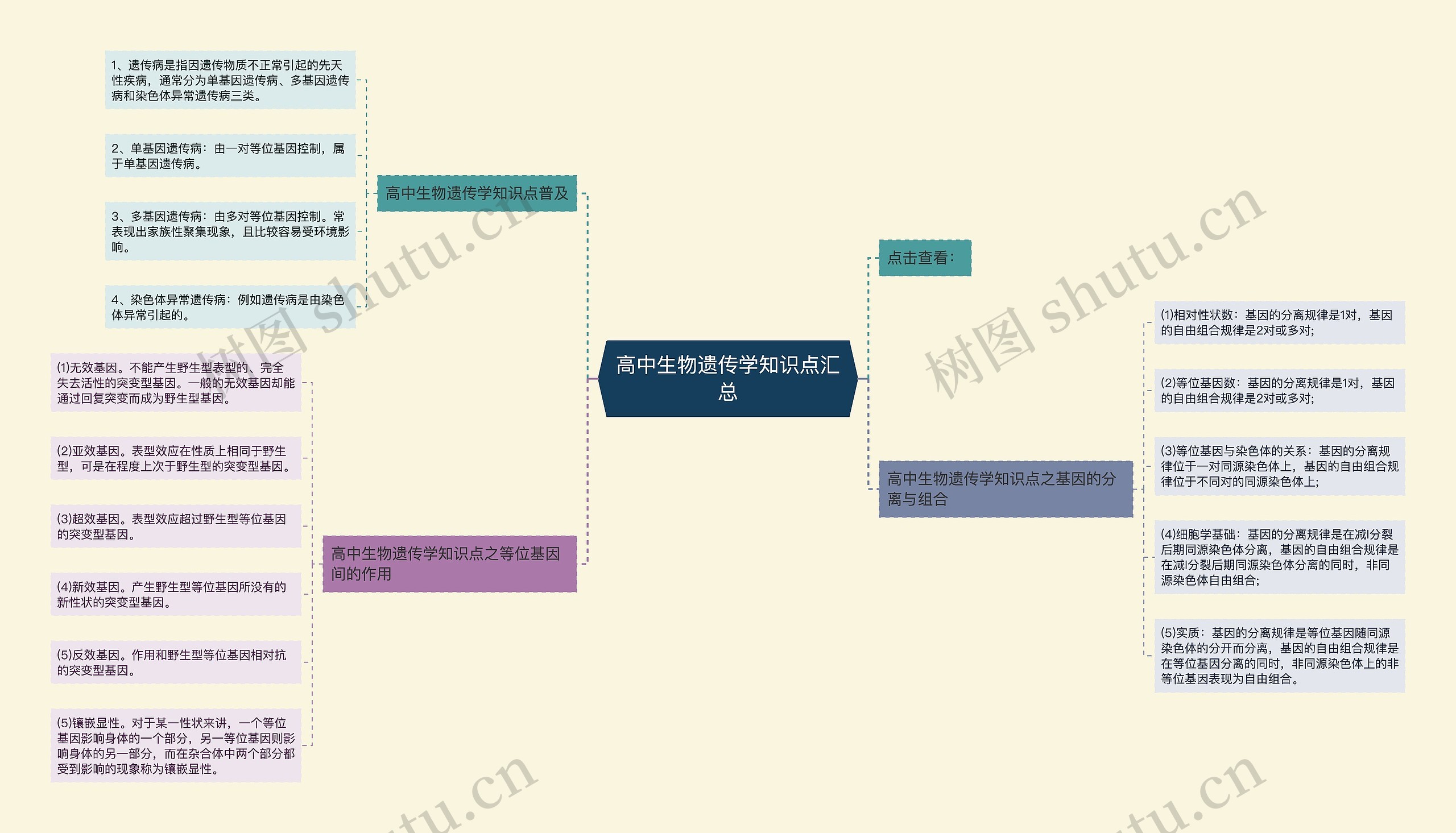 高中生物遗传学知识点汇总