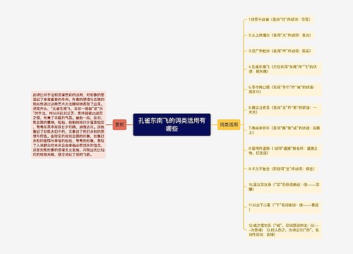 孔雀东南飞的词类活用有哪些