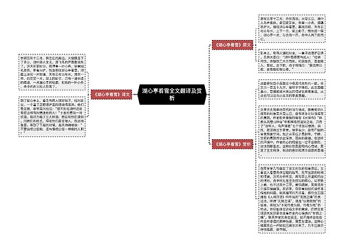 湖心亭看雪全文翻译及赏析